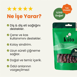 Kito Kurutulmuş Tavuk Boyun Köpek Ödülü 100 Gr - 2