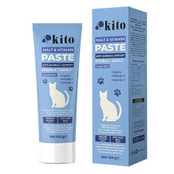 Kito Tüy Yumağı Önleyici ve Sindirim Sistemi Destekleyici Kısır ve Yetişkin Kedi Malt Macunu 100 Gr - Kito
