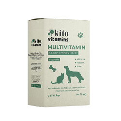 Kito Vitamins Bağışıklık Sistemi Destekleyici Kedi ve Köpek Multivitamini 2x15 Gr - Kito