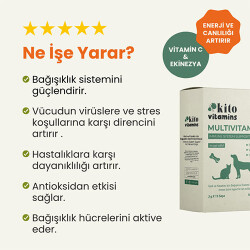 Kito Vitamins Bağışıklık Sistemi Destekleyici Kedi ve Köpek Multivitamini 2x15 Gr - 2