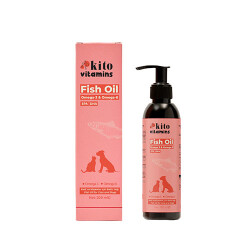 Kito Vitamins Balık Yağı Tüy Dökülme Karşıtı Kedi ve Köpek Takviyesi 200 ml - Kito