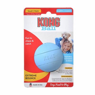 Kong Delikli Top Yavru Köpek Oyuncağı Small 6,5 Cm - 1