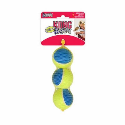 Kong Squekair Ultra Top Köpek Oyuncağı 3'lü 6,5 Cm - 1