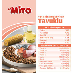 La Mito Tavuklu Yetişkin Kedi Maması 1 Kg - 2
