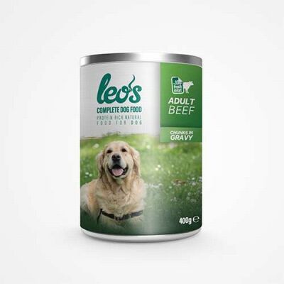 Leos Sığır Parça Etli Soslu Yetişkin Köpek Konservesi 400 Gr - 1