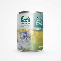 Leos Ton Balıklı Parça Etli Soslu Yetişkin Kedi Konservesi 24 Adet 400 Gr - Leos