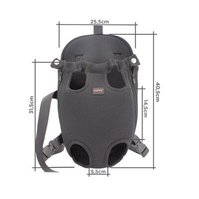 Lepus Ana Kucağı Space Köpek Taşıma Çantası Siyah Medium - 2