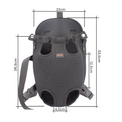 Lepus Ana Kucağı Space Köpek Taşıma Çantası Siyah XSmall - 2