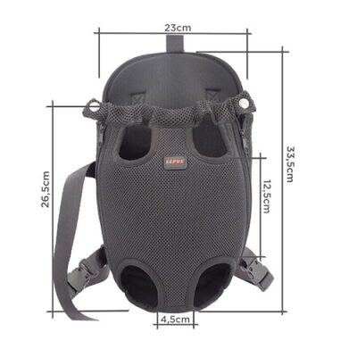 Lepus Ana Kucağı Space Köpek Taşıma Çantası Siyah XSmall - 2
