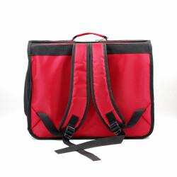 Lepus Cool Backpack Kedi ve Köpek Taşıma Çantası Kırmızı 32x26x43 Cm - 2