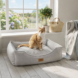 Lepus Dolce Premium Kedi ve Köpek Yatağı Açık Gri Large - 2
