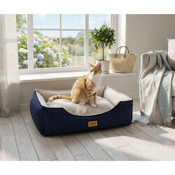 Lepus Dolce Premium Kedi ve Köpek Yatağı Mavi Medium - 2