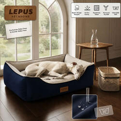 Lepus Dolce Premium Kedi ve Köpek Yatağı Mavi Medium - 3