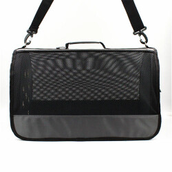 Lepus Kedi Köpek Çantası Mesh Bag Gri 28x45x28 Cm - 2