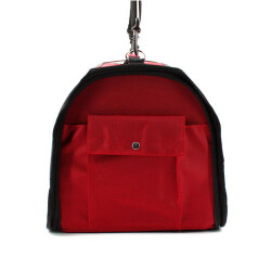 Lepus Kedi Köpek Çantası Mesh Bag Kırmızı 28x45x28 Cm - 3