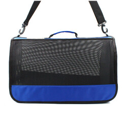 Lepus Kedi Köpek Çantası Mesh Bag Mavi 28x45x28 Cm - 2