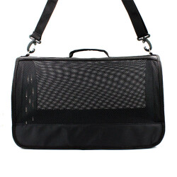 Lepus Kedi Köpek Çantası Mesh Bag Siyah 28x45x28 Cm - 2