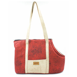 Lepus Sling Bag Köpek Taşıma Çantası Bordo 25x47x32 Cm - Lepus