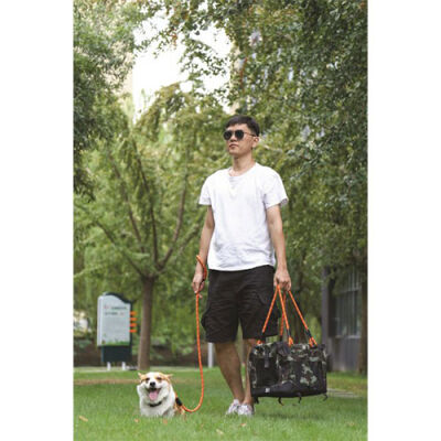 M-Pets 2in1 Remix Omuz Kemerli Kedi ve Küçük Irk Köpek Taşıma Çantası Kamuflaj 41x28x28 Cm - 3
