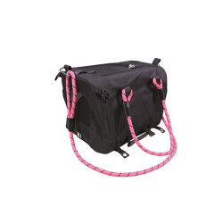 M-Pets 2in1 Remix Omuz Kemerli Kedi ve Küçük Irk Köpek Taşıma Çantası Pembe Siyah 41x28x28 Cm - M-Pets