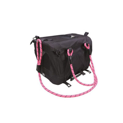 M-Pets 2in1 Remix Omuz Kemerli Kedi ve Küçük Irk Köpek Taşıma Çantası Pembe Siyah 41x28x28 Cm - 1