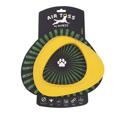 M-Pets Air Toss Mobius Dayanıklı Suda Yüzen Köpek Oyuncağı Sarı 19,9x19,7x2,7 Cm - 1