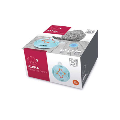 M-Pets Alpha İnteraktif Kedi Oyuncağı ​Mavi 20x20x9,8 Cm - 1
