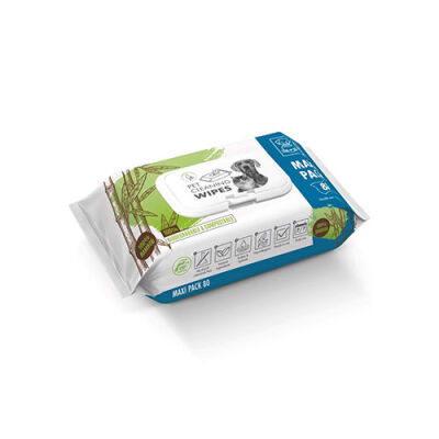 M-Pets Bamboo Kedi ve Köpek Temizleme Mendili 80'li - 1