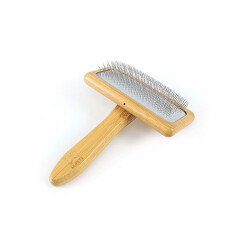 M-Pets Bambu İnce Telli Köpek Fırçası Large 12,2x15,5 Cm - 2