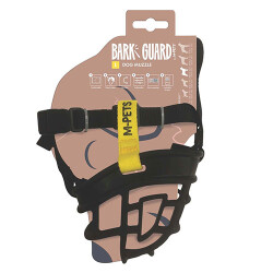 M-Pets Bark Guard Köpek Ağızlığı Sarı Siyah Large 19x14x9 Cm - M-Pets