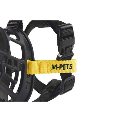 M-Pets Bark Guard Köpek Ağızlığı Sarı Siyah Large 19x14x9 Cm - 2