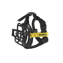 M-Pets Bark Guard Köpek Ağızlığı Sarı Siyah Medium 16x13x7 Cm - 2
