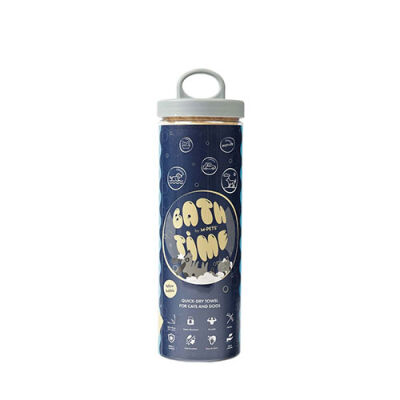M-Pets Bathtime Hızlı Kuruyan Kedi ve Köpek Havlusu Sarı 64x43 Cm - 1