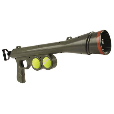 M-Pets Bazooka Top Fırlatıcı Köpek Oyuncağı Yeşil 19x9,5x60 Cm - 2