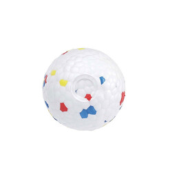M-Pets Bloom Ball Parçalanmaz Top Köpek Oyuncağı Beyaz 5,5 Cm - 3