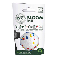 M-Pets Bloom Ball Parçalanmaz Top Köpek Oyuncağı Beyaz 7 Cm - M-Pets