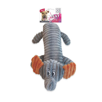 M-Pets Bobby Peluş Fil Köpek Oyuncağı Gri 32x17x9 Cm - 1