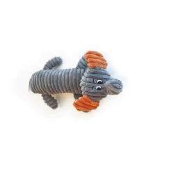 M-Pets Bobby Peluş Fil Köpek Oyuncağı Gri 32x17x9 Cm - 2