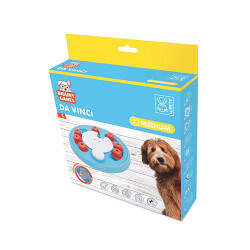 M-Pets Brainy Games Da Vinci Puzzle 2.Seviye Köpek Eğitim Oyuncağı 14x13,5x3 Cm - M-Pets
