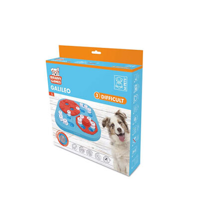 M-Pets Brainy Games Galileo Puzzle 3.Seviye Köpek Eğitim Oyuncağı 32,5x32,5x6,5 Cm - 1