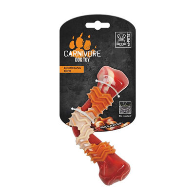 M-Pets Carnivore Boomerang Bone Pastırma Aromalı Kemik Köpek Oyuncağı Large 17,8x9,3x4,1 Cm - 1