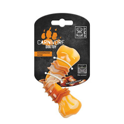 M-Pets Carnivore Boomerang Bone Pastırma Aromalı Kemik Köpek Oyuncağı Small 12,5x6,1x3,7 Cm - 1