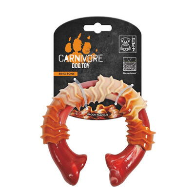 M-Pets Carnivore Ring Bone Pastırma Aromalı Kemik Köpek Oyuncağı Large 14x13,7x4,1 Cm - 1