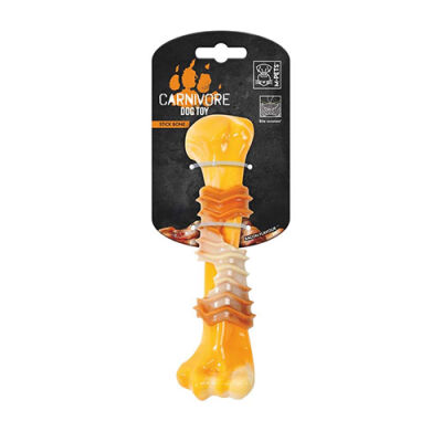 M-Pets Carnivore Ring Bone Pastırma Aromalı Kemik Köpek Oyuncağı Sarı Small 17,8x4,9x4 Cm - 1