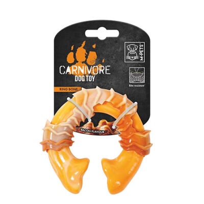 M-Pets Carnivore Ring Bone Pastırma Aromalı Kemik Köpek Oyuncağı Small 10,8x9,7x3,6 Cm - 1