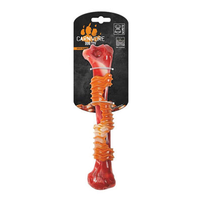 M-Pets Carnivore Stick Bone Pastırma Aromalı Kemik Köpek Oyuncağı Kırmızı Large 25,4x5,5x4,8 Cm - 1
