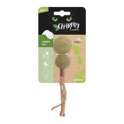 M-Pets Charmy Snowman Yeşil Matatabili ve Catnipli Kedi Oyuncağı 17 x 4 x 4 cm - M-Pets