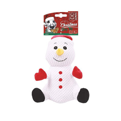 M-Pets Christmas Frosty Noel Kardan Adam Köpek Oyuncağı 24x19x13cm - 1