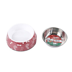 M-Pets Christmas Melamin Metal Kedi ve Köpek Mama Kabı 350 Ml - 3