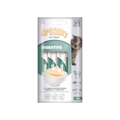 M-Pets Cilt ve Tüy Yapısı Destekleyici Krema Kedi Ödül Maması 4x15 Gr - 1